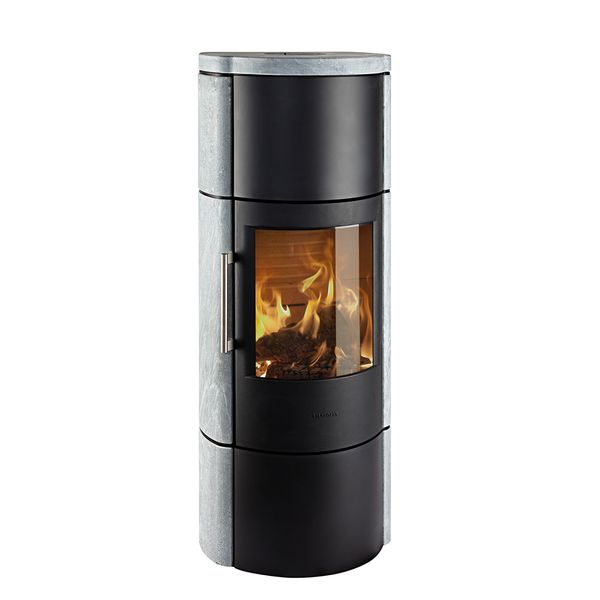 HWAM 3660c черный цвете с мыльным камнем