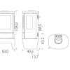 HWAM 4510c серого цвета на высоком основании