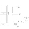 HWAM 4540c черный цвете с мыльным камнем