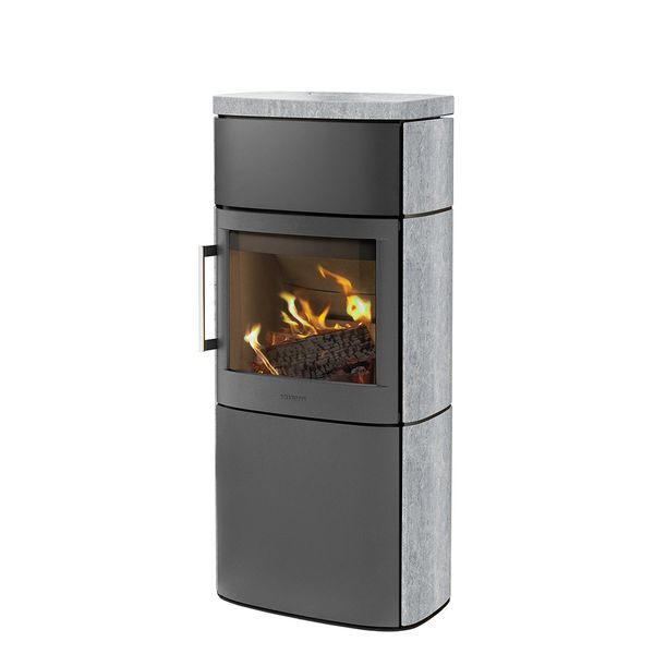 HWAM 4660c серого цвета с мыльным камнем