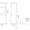 HWAM 4660c серого цвета с мыльным камнем