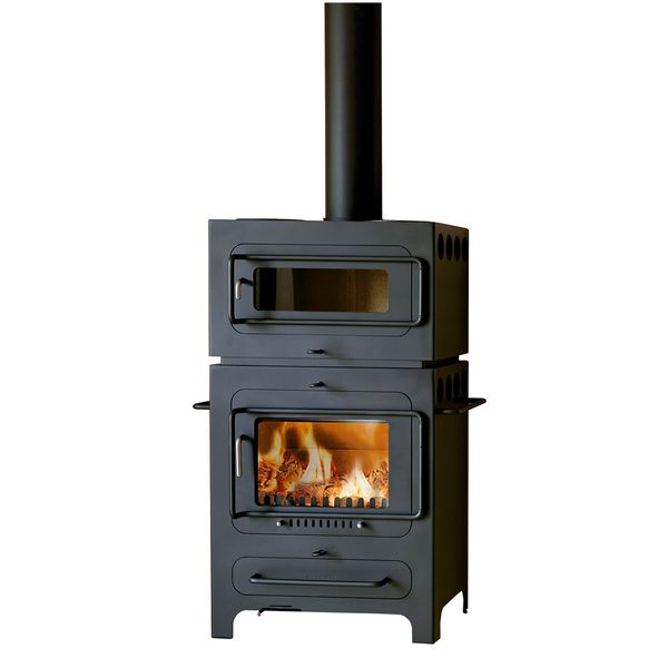 HWAM Classic 4 черного цвета с духовкой