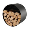 Wall mounted wood storage круглый