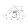 Corner bracket ХВАМ 3110