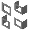 HWAM I 40/55 Индивидуальная рама без загнутых краев.